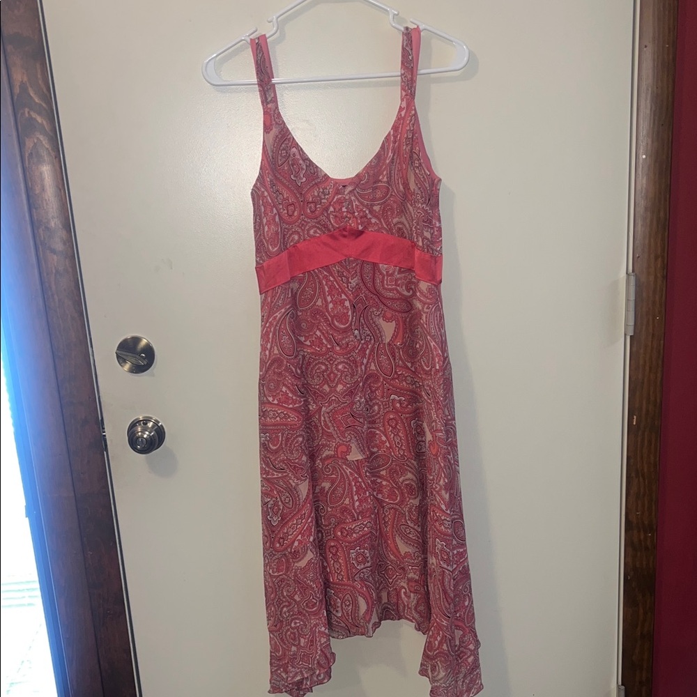 INC International Concepts Pink Paisley Midi Dress
